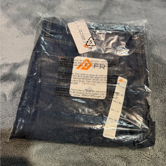 Men's Dark Blue Denim Jeans 50/30 - Picture 7 of 8